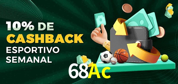10% de bônus de cashback na 68Ac